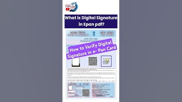 How to verify digital signature in epan | signagure not valid in pan pdf