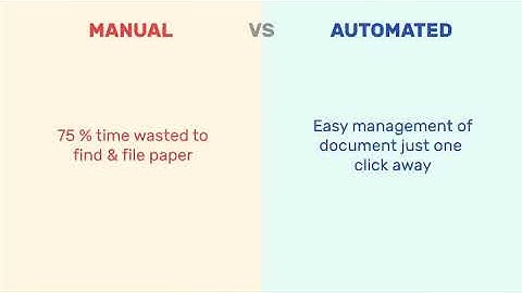 Manual vs Automation Process