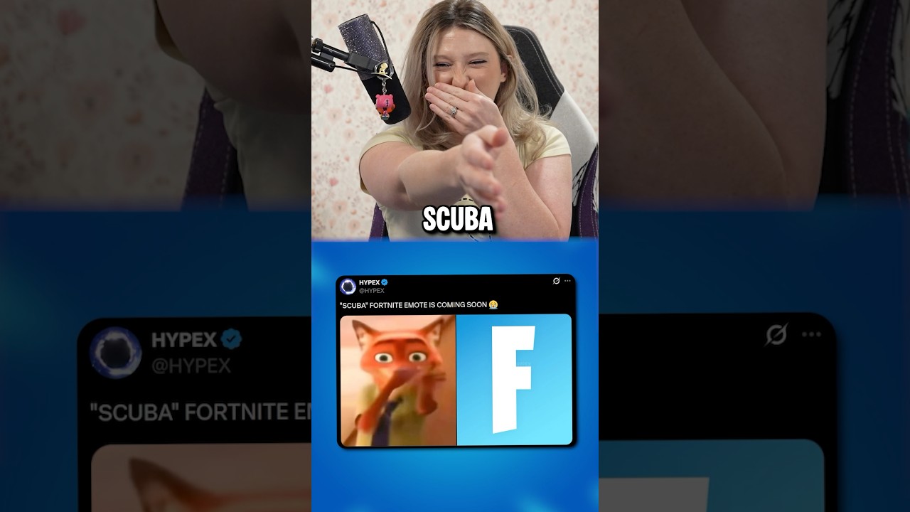 HappyGal’s Reaction To Upcoming Emotes 😂 #happyhappygal #fortnite #memes #collab