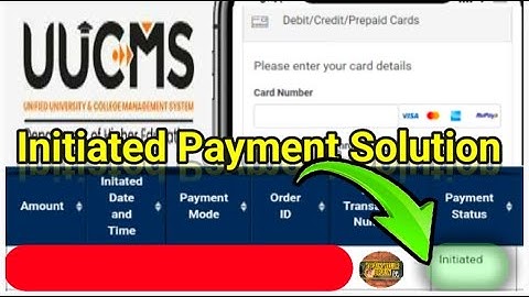 UUCMS Initiated ಪಾವತಿ ಪರಿಹಾರ | UUCMS INITIATED WHY IT SHOWS | All Kinds of Exam Fees Error | TYB