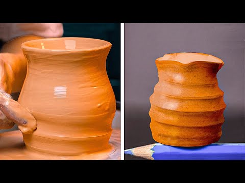 Relaxing ASMR POTTERY ART: mesmerizing clay and ceramic masterpieces 