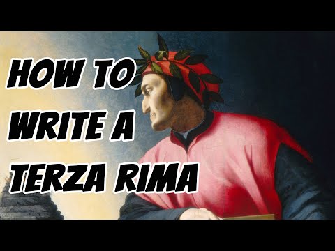 How to write poetry - Terza Rima - Poetry Writing Workshop