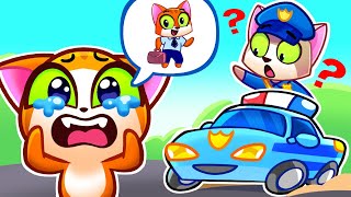 Where's My Dad? 😢 Mr. Police, Help Me! 🚨 Best Toddler Story 😍😻 Purr-Purr Live