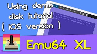 Using demo disk Emu64 XL (iOS) #ios #emulator #commodore64 screenshot 3