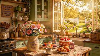 Cozy morning in a 1950s countryside cottage | Vintage Jazz &amp; Warm Sunlight