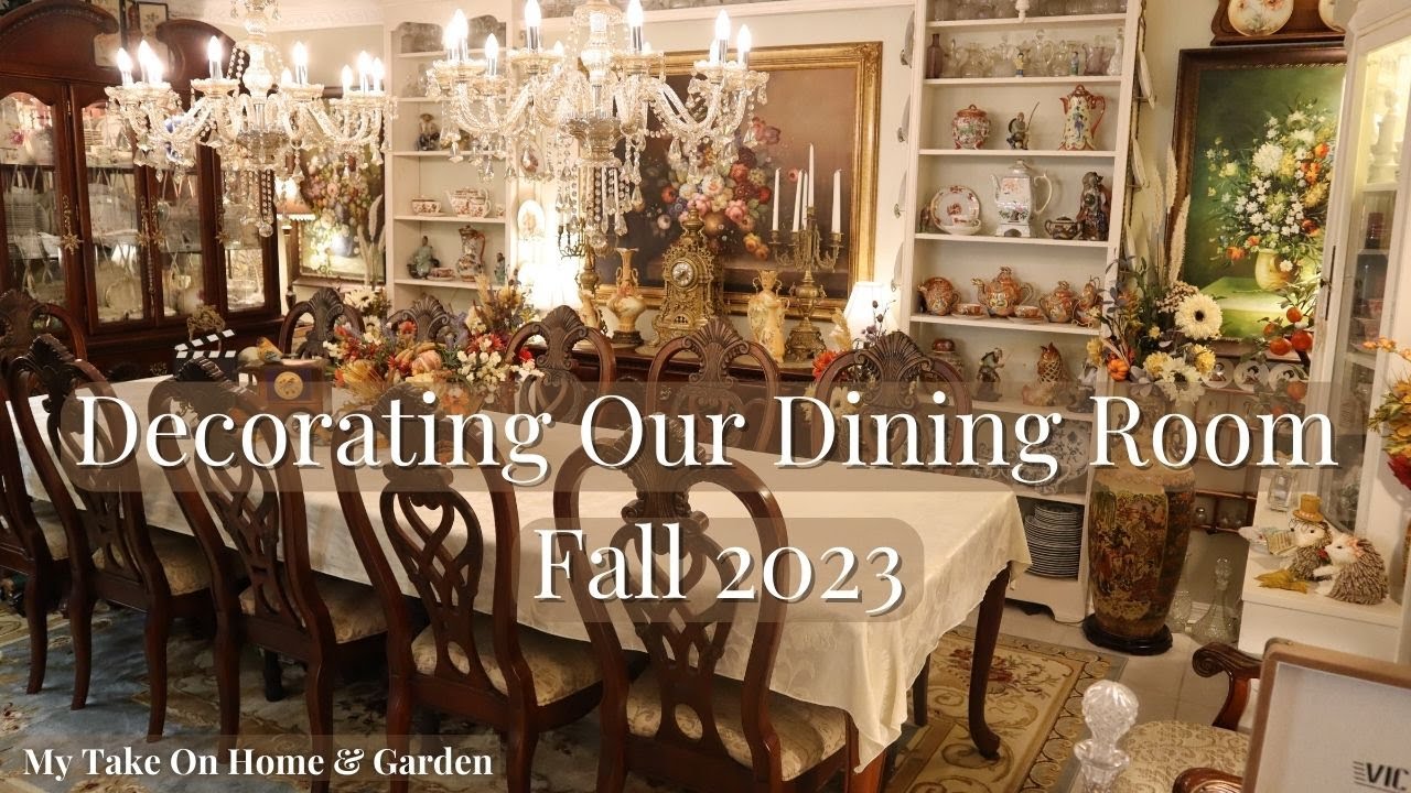 Fall Decor Haul & Decorating Our Dining Room for Fall 2023!! - YouTube