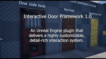 Interactive Door Framework - Unreal Engine 5.6 Plugin Showcase
