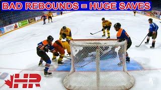Bad rebounds = huge saves!? Blades beer league hockey goalie GoPro
