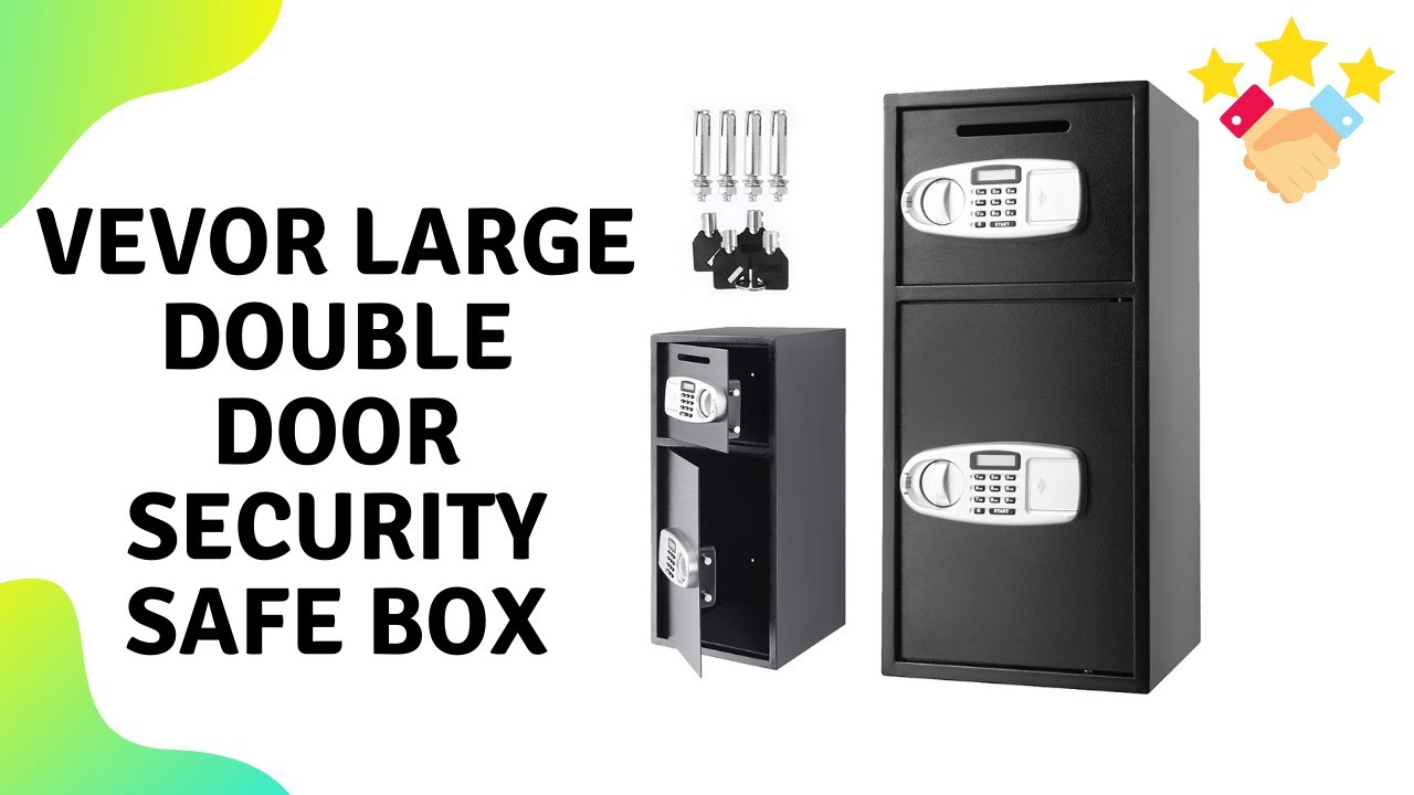 VEVOR Large Double Door Security Safe Box Steel Safe Box Strong Box ...