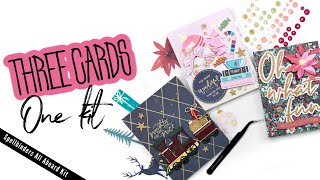 Three Cards One Kit | Spellbinders All Aboard Christmas Kit