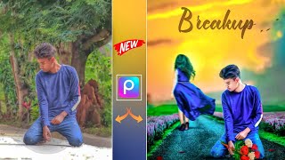 PicsArt Editing New Style 2023 | Breakup photo editing picsart | PicsArt Tutorial screenshot 1
