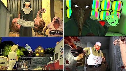 Best Game Over Battle #5 - Evil Nun 2 Vs Smiling X Zero Vs Ice Scream 3 Vs The Twins Vs Mr Meat