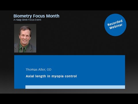 Dr. Thomas Aller - Axial length in myopia control