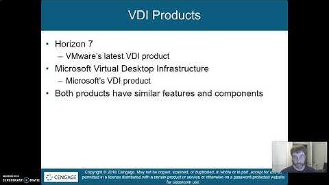 Virtualization Chapter 9: VDI Products