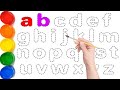 Paint Alphabets A to Z | Fun ABC Learning with Colors for Kids &amp; Toddlers #abcd #aforapple 