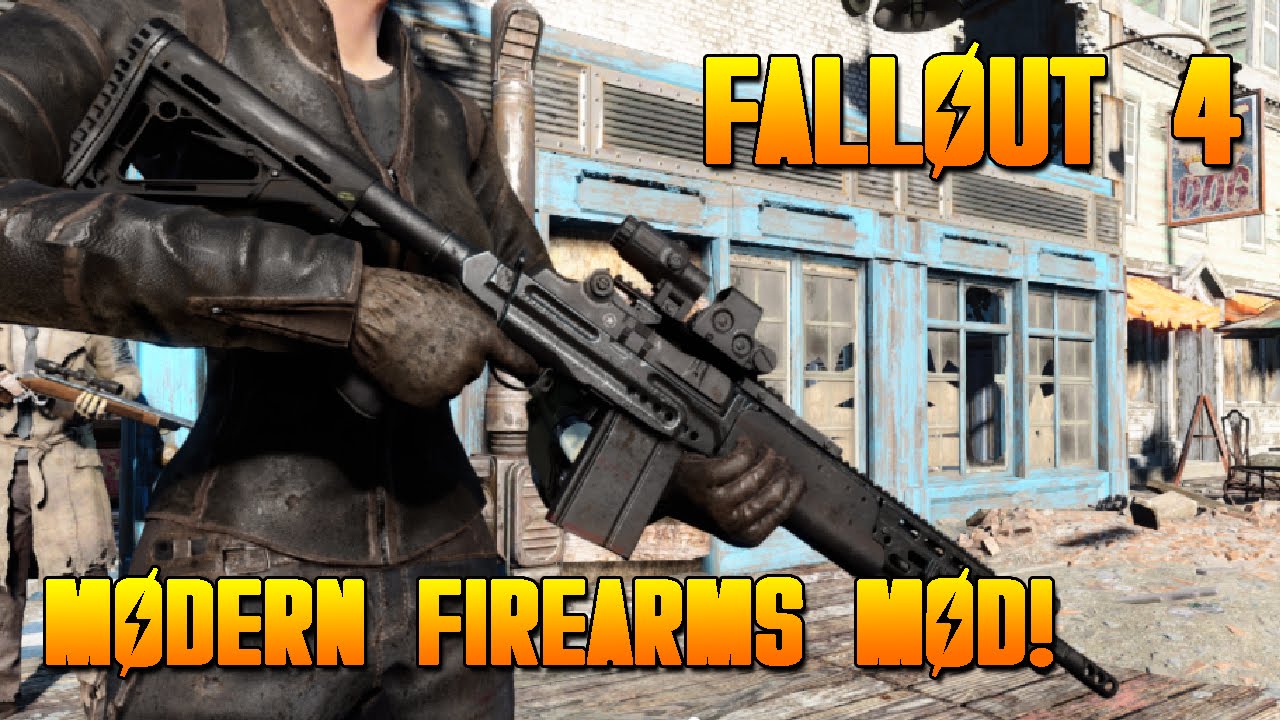 Fallout 4 Mods Modern Firearms Weapon Mod New Modern Weapons Fallout 4 Xbox One Mod Showcase Youtube