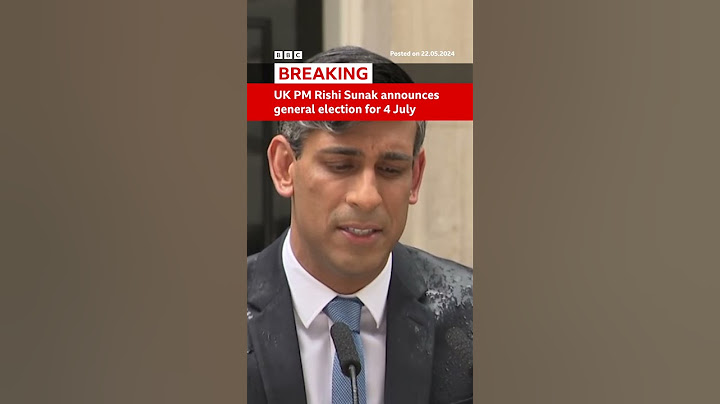UK General Election announced by Prime Minister Rishi Sunak for 4 July #UKElection #BBCNews