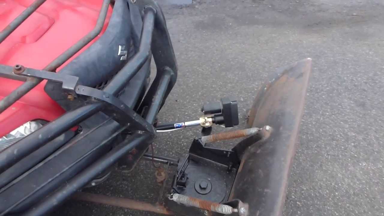 Snow removal Suzuki KingQuad 700 electric actuator YouTube