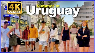 【4K】WALK Avenida Gorlero PUNTA del ESTE Uruguay 4k video UY