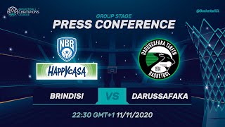 Happy Casa Brindisi v Darussafaka Tekfen - Press Conference