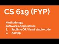 CS619 - How we start project, Installation (xampp, sublime, visual studio code)