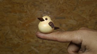 Woodturning / making a bird 🐥/ wooden animals