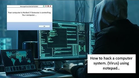 How to create a funny (harmless) computer virus prank (fake virus) notepad virus|make virus|ECTZONE