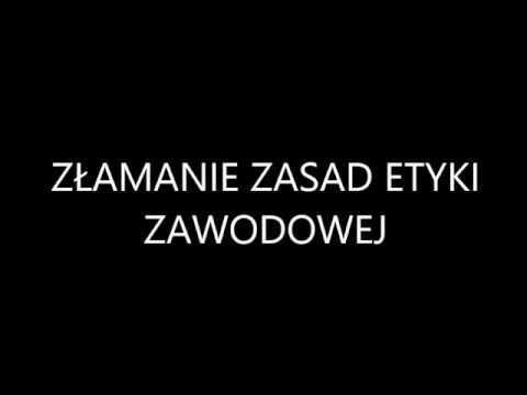 Złamanie zasad etyki zawodowej scenka