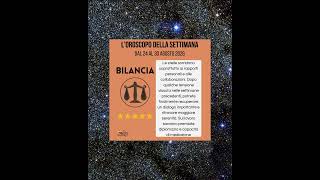 L'oroscopo della settimana dal 24 al 30 agosto 2026