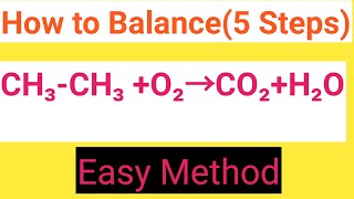 CH3-CH3 O2=CO2 H2O Balanced Equation||Ethane Oxygen=Carbon dioxide Water Balanced Equation