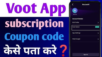 Voot Promo Code 2022 | Voot Select Promo Code 2022 | Voot Select Subscription Coupon Code #voot
