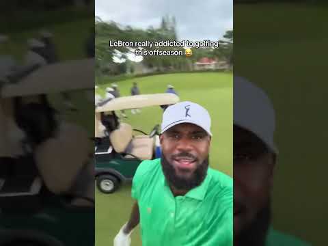 LeBron’s new game ⛳ (via kingjames/IG)