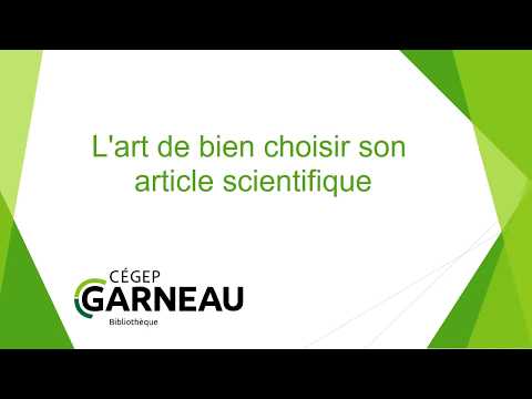 Cairn - comment trouver un article scientifique