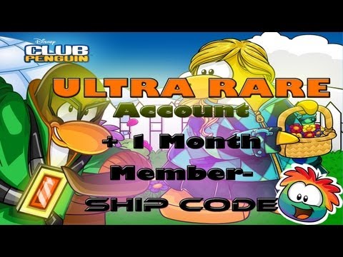 Club penguin Account Giveaway + 1 month Membership ULTRA RARE ACCOUNT