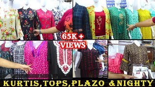 Plazo suit, Tops, kurtis, Nighty, cotton dresse || general bazar secunderabad \\  Hyderabad