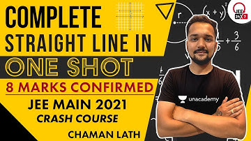 Straight Lines in One Shot | JEE Main 2021 Crash Course | JEE 24x7 | Chaman Lath