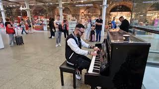 Lady Pushes Guy To Play Piano, Then... He Drops This by Andrei Piano 11,383 views 1 year ago 3 minutes, 44 seconds