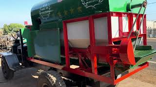 Xe tuốt lúa tại gara Đương thu đt đặt hàng 0913113909 zalo 0868449979
