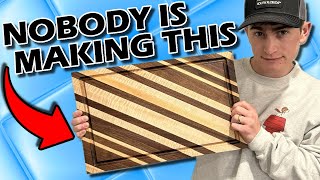 NOBODY is Making This! - Diagonal Edge Grain Cutting Board