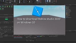 In this video, i will show you how to download roblox studio 2020 for
windows 10. hope enjoy and find helpful. if are on "s mode" watc...