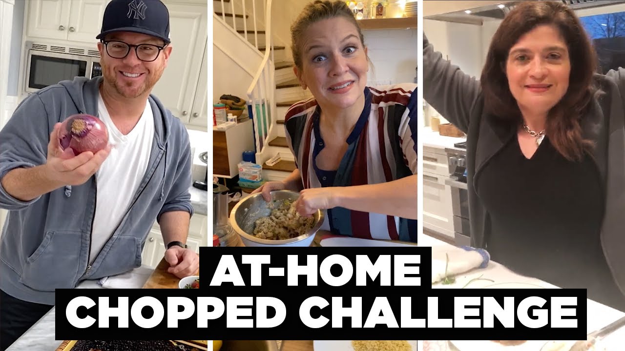 Food Network Chefs Compete In the At-Home Chopped Challenge | Chopped | Food Network