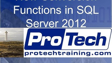 Conversion Functions in SQL Server 2012