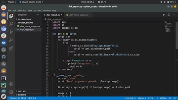 Python Linux Script to Generate a Disk Usage Report