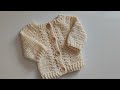 Crochet #47 How to crochet baby cardigan with fans / Part 1