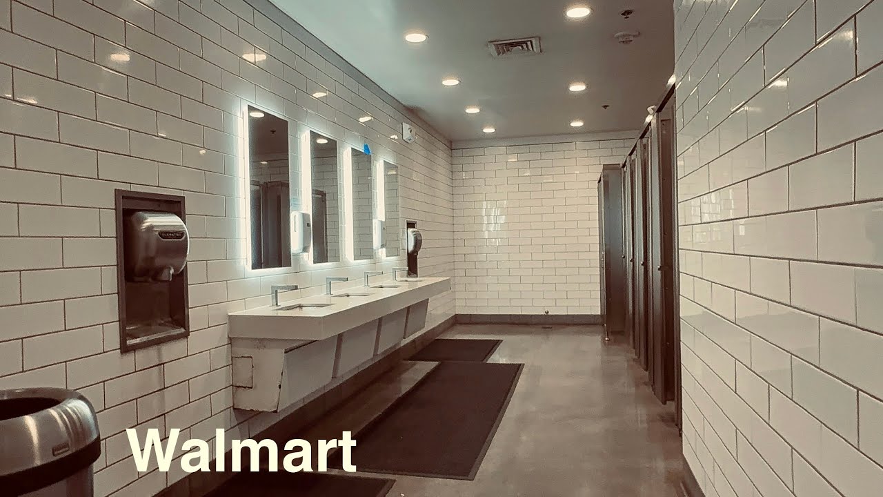 Men’s Women’s Family Restroom Tour, Toto Toilet Flush, XLerator Hand Dryer | Walmart Kapolei, Hawaii