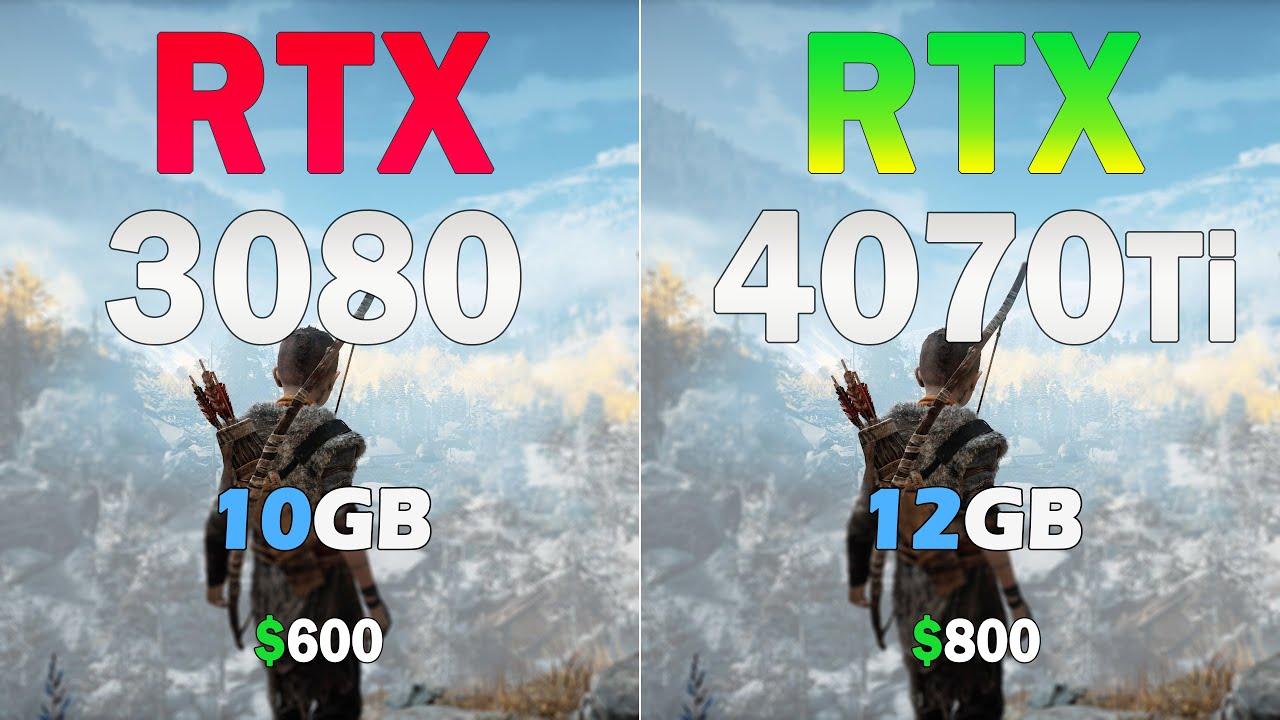 NVIDIA RTX 4070 Ti 12gb vs RTX 3080 10GB - Test in 9 Games - i7