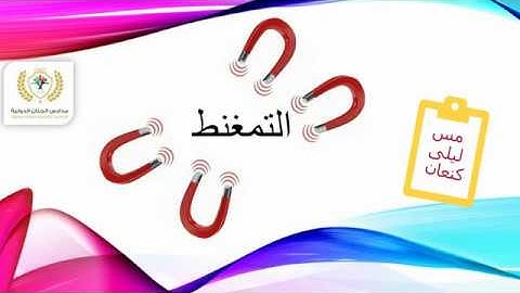 الصف السادس/العلوم والحياة/التمغنط/مس ليلى كنعان/مدارس الجنان الدولية