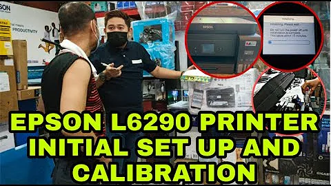 Epson L6290 Printer Initial Set up and calibration | SWEEPER RIDER