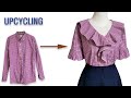 DIY Upcycling a Shirt|셔츠 리폼|블라우스|Blouse|남방|안입는옷 리폼|Recycling Old Your Clothes|Refashion|옷만들기|옷수선