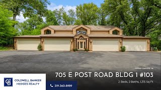 705 E POST ROAD BLDG 1 #103, CEDAR RAPIDS, IA| MLS#-2303555 Coldwell Banker Hedges Realty